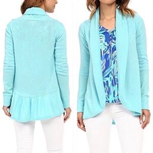 Lilly Pulitzer Bryn Cashmere Cardigan Sweater in Shorely Blue